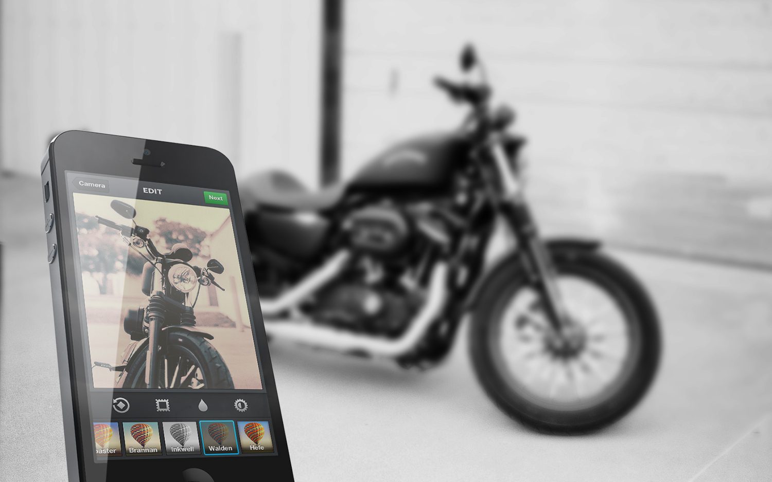 Harley-Davidson experience on a smartphone
